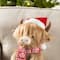 Glitzhome® 15.25"L Christmas Fabric Highland Cow